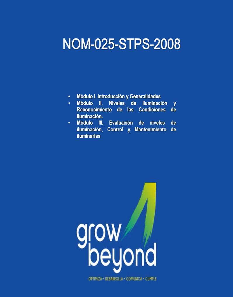 NOM-025-STPS-2008. Condiciones de Iluminación en los Centros de Trabajo.